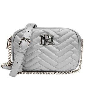 Badgley Mischka Metallic Grey Bag